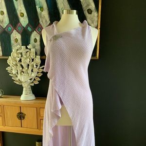 Open weave knit vest wrap by Limbo